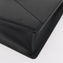 LOEWE Anagram Clutch Bag Leather Black Silver Auth BA11869-14