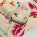 CHANEL Tote Bag Canvas White CC Auth BA1187-9