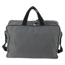 GIVENCHY Hand Bag Leather 2way Gray Auth BA11872A-2
