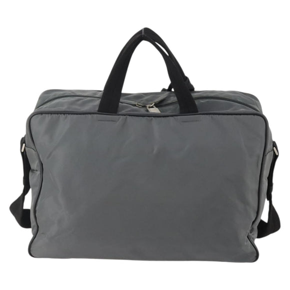 GIVENCHY Hand Bag Leather 2way Gray Auth BA11872A