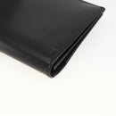 Salvatore Ferragamo Gancini Long Wallet Leather Black Silver Auth BA11875A-16