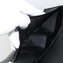 Salvatore Ferragamo Gancini Long Wallet Leather Black Silver Auth BA11875A-22