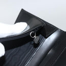 Salvatore Ferragamo Gancini Long Wallet Leather Black Silver Auth BA11875A-25