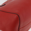GUCCI Swing Tote Bag Leather Red Gold 354408 Auth BA11880A-9