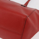 GUCCI Swing Tote Bag Leather Red Gold 354408 Auth BA11880A-14
