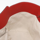 GUCCI Swing Tote Bag Leather Red Gold 354408 Auth BA11880A-19