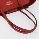 GUCCI Swing Tote Bag Leather Red Gold 354408 Auth BA11880A-7