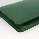 LOUIS VUITTON Epi Serie Dragonne Clutch Bag Green LV Auth BA11887-16