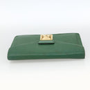 LOUIS VUITTON Epi Serie Dragonne Clutch Bag Green LV Auth BA11887-5