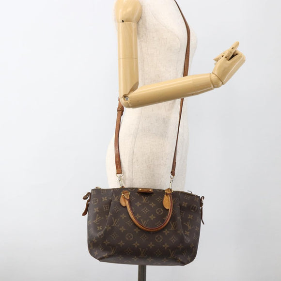 LOUIS VUITTON Monogram Turen PM Handtasche 2way M48813 LV Auth BA11889