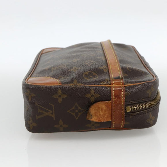 LOUIS VUITTON Monogram Compiegne 28 Clutch Bag M51845 LV Auth BA11890