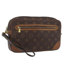 LOUIS VUITTON Monogram Marly Dragonne GM Clutch Bag M51825 LV Auth BA11891-1