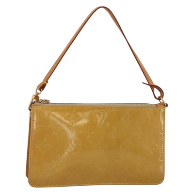 LOUIS VUITTON Monogram Vernis Lexington Pouch Beige M91010 LV Auth BA11892A