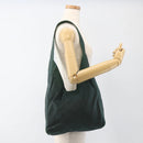 PRADA Shoulder Bag Nylon Green Silver Auth BA11893-21
