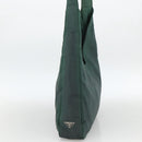 PRADA Shoulder Bag Nylon Green Silver Auth BA11893-4