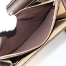 GUCCI GG Supreme Web Sherry Line Shoulder Bag PVC Beige Gold 145857 Auth BA11894-22
