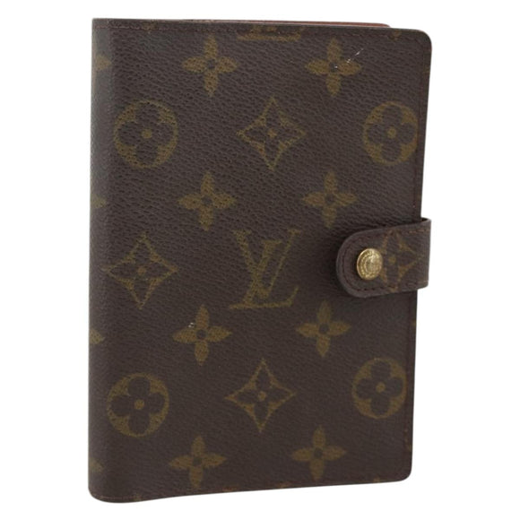 LOUIS VUITTON Monogram Agenda PM Day Planner Cover R20005 LV Auth BA11896