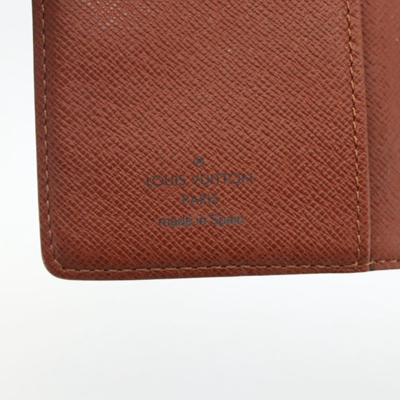 LOUIS VUITTON Monogram Agenda PM Day Planner Cover R20005 LV Auth BA11896