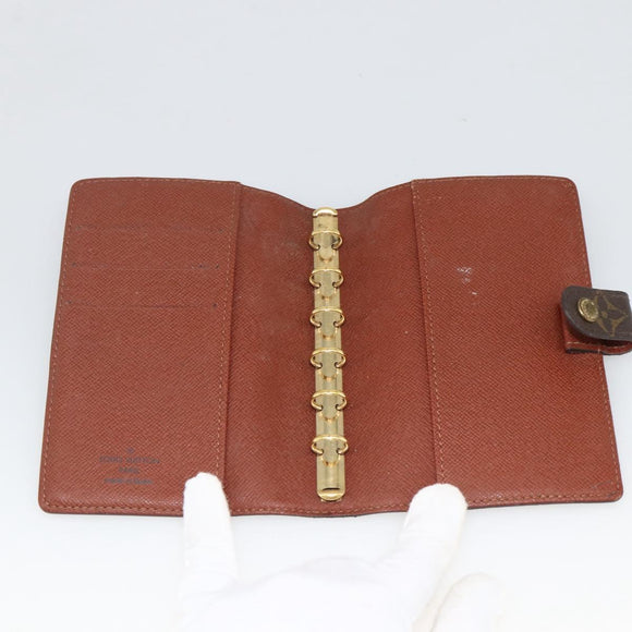 LOUIS VUITTON Monogram Agenda PM Day Planner Cover R20005 LV Auth BA11896