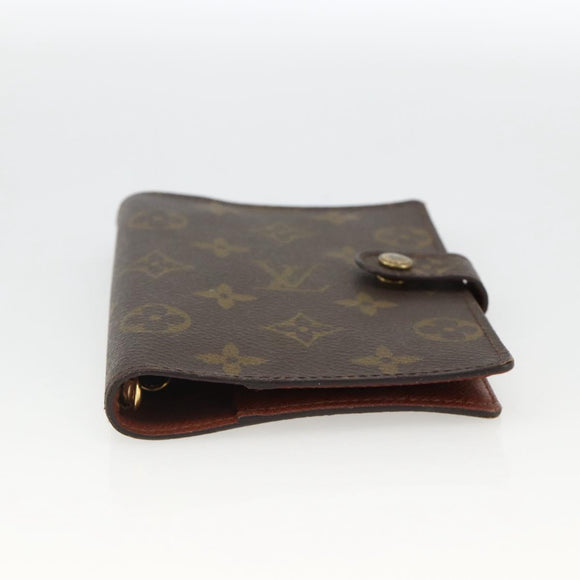 LOUIS VUITTON Monogram Agenda PM Day Planner Cover R20005 LV Auth BA11896