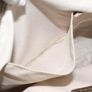 Salvatore Ferragamo Gancini Hand Bag Leather Gold Silver Auth BA11899-23