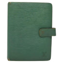 LOUIS VUITTON Monogram Epi Key Case Day Planner Cover 2Set Green LV Auth BA1190-2