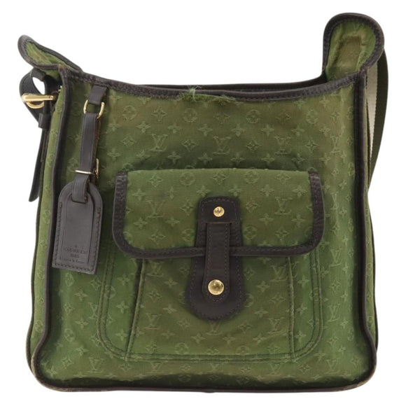 LOUIS VUITTON Monogram Mini Besace Mary Kate Bag TST Khaki M92322 Auth BA11900