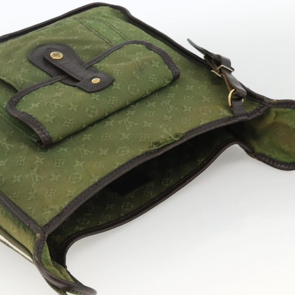 LOUIS VUITTON Monogram Mini Besace Mary Kate Bag TST Khaki M92322 Auth BA11900