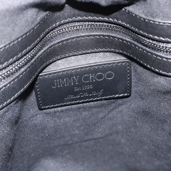 Jimmy Choo Backpack Leather Black Auth BA11902A