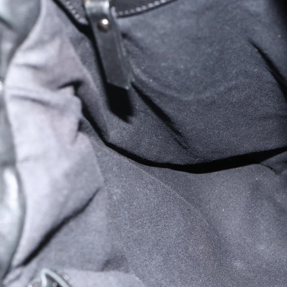 Jimmy Choo Backpack Leather Black Auth BA11902A