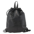 Jimmy Choo Backpack Leather Black Auth BA11902A-2