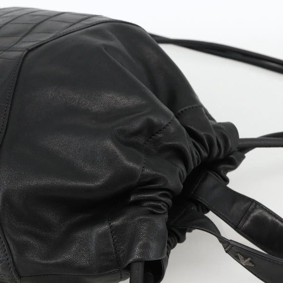 Jimmy Choo Backpack Leather Black Auth BA11902A