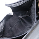 CELINE Horse Carriage Shoulder Bag Leather Black Gold Auth BA11909-20