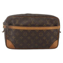 LOUIS VUITTON Monogram Compiegne 28 Clutch Bag M51845 LV Auth BA11910-13