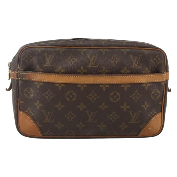 LOUIS VUITTON Monogram Compiegne 28 Clutch Bag M51845 LV Auth BA11910