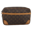 LOUIS VUITTON Monogram Compiegne 28 Clutch Bag M51845 LV Auth BA11912-1