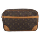 LOUIS VUITTON Monogram Compiegne 28 Clutch Bag M51845 LV Auth BA11912-13