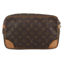 LOUIS VUITTON Monogram Compiegne 28 Clutch Bag M51845 LV Auth BA11912-2