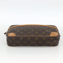 LOUIS VUITTON Monogram Compiegne 28 Clutch Bag M51845 LV Auth BA11912-6