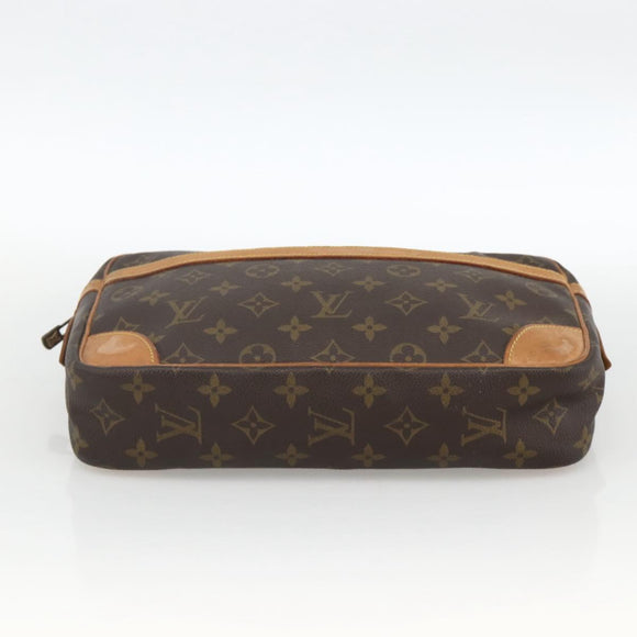 LOUIS VUITTON Monogram Compiegne 28 Clutch Bag M51845 LV Auth BA11912