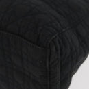 Christian Dior Lady Dior Canage Hand Bag Nylon Black Gold Auth BA11915-13