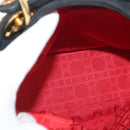 Christian Dior Lady Dior Canage Hand Bag Nylon Black Gold Auth BA11915-18