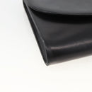 Christian Dior Shoulder Bag Leather Black Gold Auth BA11919-11