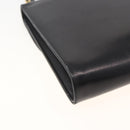 Christian Dior Shoulder Bag Leather Black Gold Auth BA11919-13