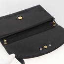 Christian Dior Shoulder Bag Leather Black Gold Auth BA11919-15