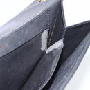 Christian Dior Shoulder Bag Leather Black Gold Auth BA11919-21