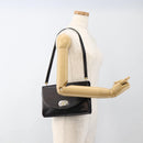 Christian Dior Shoulder Bag Leather Black Gold Auth BA11919-22