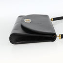 Christian Dior Shoulder Bag Leather Black Gold Auth BA11919-5