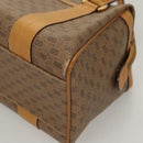 GUCCI Micro GG Supreme Hand Bag PVC Beige Gold Auth BA1192-14