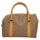 GUCCI Micro GG Supreme Hand Bag PVC Beige Gold Auth BA1192-2